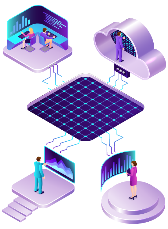 AI-driven OSINT analytics identifying patterns and connections in digital information networks