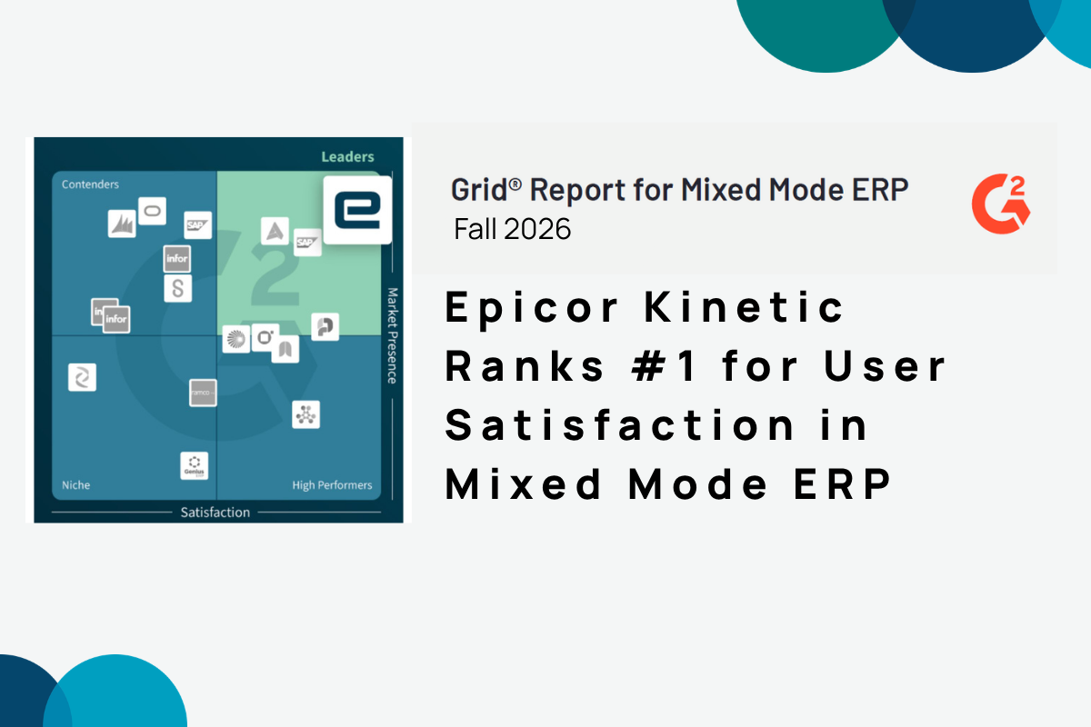 Epicor Kinetic Leads G2’s Fall 2026 Mixed Mode ERP Rankings